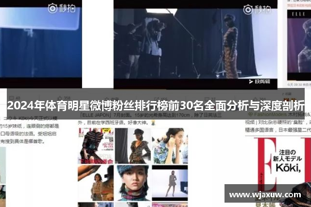 2024年体育明星微博粉丝排行榜前30名全面分析与深度剖析